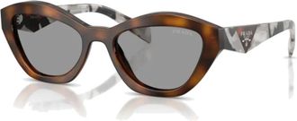 Prada Butterfly Zonnebril - Dames - Zonnebrillen - Bruin - 52 MM - Accessoires