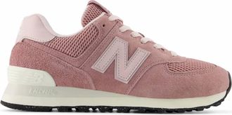 New Balance Womens 574 Sneakers In Alpha Pink/ White