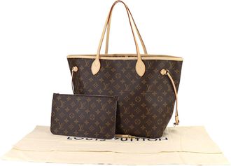 Louis Vuitton Beige Brown Monogram Rose Monogram Handbag Tote Bag (Pre-Owned)