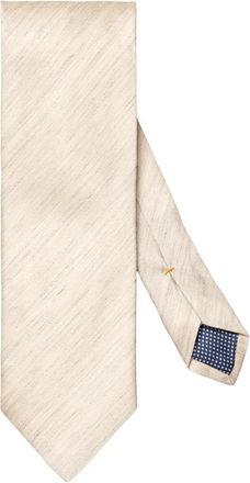 Eton Moderne Zijden Linnen Stropdas - Heren - Stropdassen - Beige - ONE Size - Linnen - Accessoires
