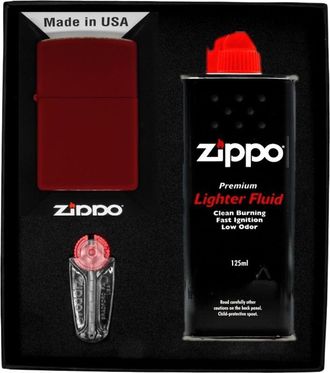 OEM Encendedor Zippo Merlot Set De Regalo N.&ordm; 1