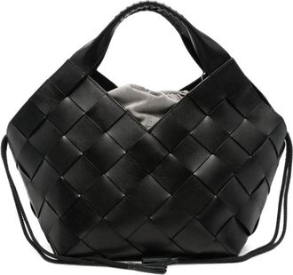Dragon Diffusion Botteghe Black Woven Leather Bag
