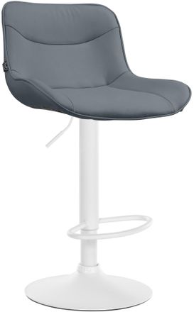 Clp Taburete De Bar Vonore En Polipiel Gris Blanco