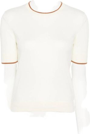 Max Mara Contrast-trim Short-sleeve Top