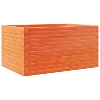 Berkfield Home Garden Planter Wax Brown 90x60x45.5 cm Solid Wood Pine