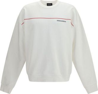 Dsquared2 White Cotton Mens Sweatshirt