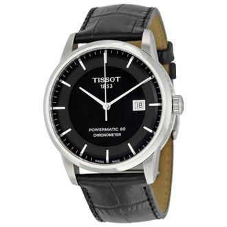 Tissot Luxury Automatic Stainless Steel Black Dial Mens Watch T0864081605100