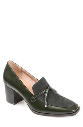 Journee Collection Crawford Vegan Leather Pump in Olive at Nordstrom Rack, Size 7.5