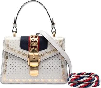 Gucci Pre-owned Sylvie Handtas - Dames - Vintage Handtas - Wit - ONE Size - Leer - Vintage