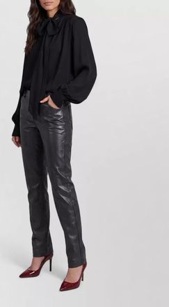Federica Tosi silk tie-neck long-sleeve blouse