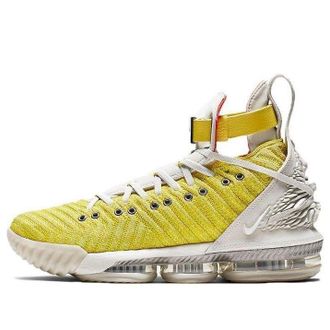 Nike LeBron 16 HFR Harlem Stage 16 Bright Citron Light Bone Habanero Red CI1144-700
