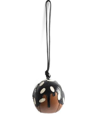 Zadig&Voltaire Chocolate Chou keyring - women - Calf Leather - One Size - Black