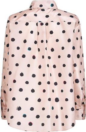 Fendi Womens Shirt Powder Pink Silk Taffeta