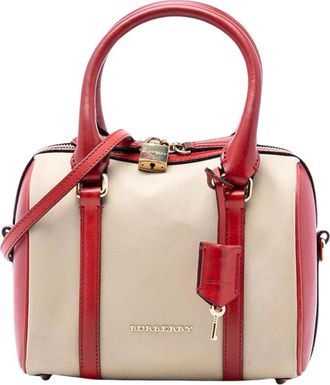 Burberry Pre-owned Vintage Leren Schoudertas - Dames - Vintage Handtas - Rood - ONE Size - Leer - Vintage