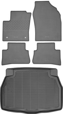 OEM Juego De Alfombrillas De Goma Para Coche Y Alfombrilla Para Maletero Para Toyota C-hr Crossover (2016)