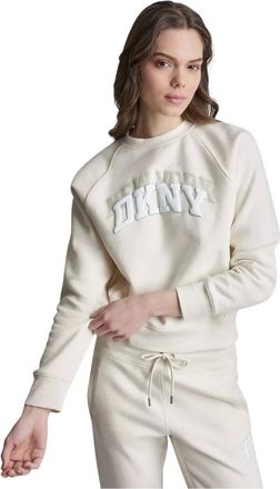 DKNY Mujer, Sudaderas, Beige, Talla: L
