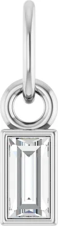 Diamond2Deal 14k Gold 1/10 CT Lab-Grown Diamond Bezel-Set Pendant