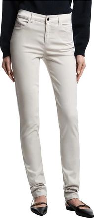 Emporio Armani Slim-fit broek - Dames - Slim Fit Broeken - Beige - W32 - Broeken