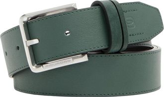 Piquadro Accessoires, Heren, Groen, ONE Size, Leer, Leren Riem met Doornsluiting - Tebe