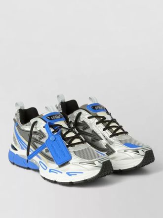 Off-white mesh panel low-top sneakers