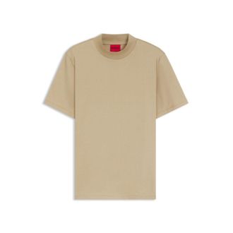 HUGO BOSS Stand-collar slim-fit T-shirt in stretch cotton