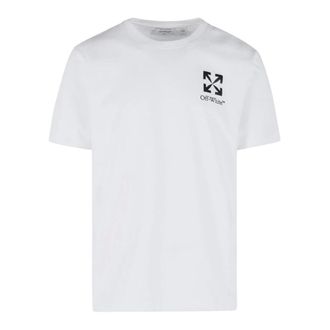 Off-white T-Shirts, male, White, Size: XL Small Arrow Slim T-shirt