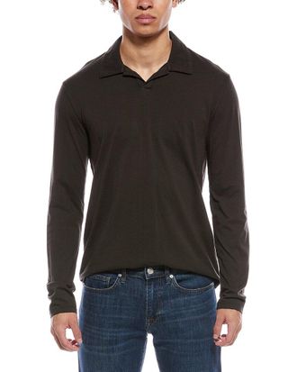 Vince Garment Dye Johhny Collar Shirt