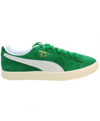 Puma Clyde OG Mens Green Trainers Leather - Size UK 12