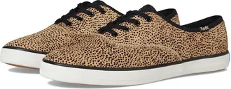 Keds Keds Champion Seasonal Womens Shoes Tan/Black Leopard Calf Hair : 6.5 B - Medium, Canvas