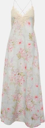 Zimmermann Halliday lace-trimmed floral maxi dress