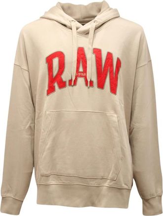 G-Star University Oversized Sweatshirt Spray Green - Heren - Hoodies - Beige - S - Hoodies & sweatvesten