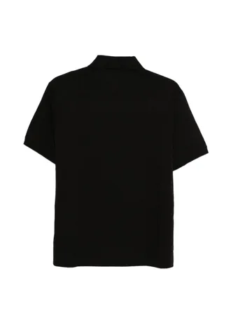 Emporio Armani Cotton Polo Shirt - Black