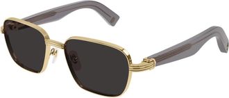 Cartier Zonnebrillen - Heren - Zonnebrillen - Geel - 55 MM - Accessoires