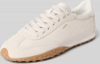 Hoff Sneaker aus echtem Leder mit Logo-Detail Modell Bridge in Hellgrau, Gr&ouml;&szlig;e 36