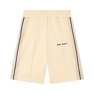 Palm Angels Training Shorts, male, White, Size: S Classic Logo Track Shorts
