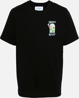 Casablanca Mens Casablanca Le Jeu Colore T-Shirt - Black - Size: 36