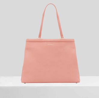 Paul Costelloe Womens Cortez Leather Shoulder Bag - Pink - One Size