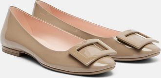 Roger Vivier Gommettine patent leather ballet flats