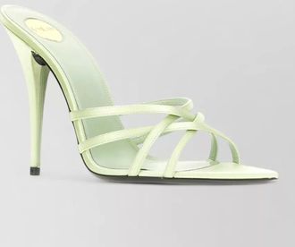 Saint Laurent fabric sandals open toe strappy design