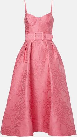 Rebecca Vallance Abito midi Petra in jaquard