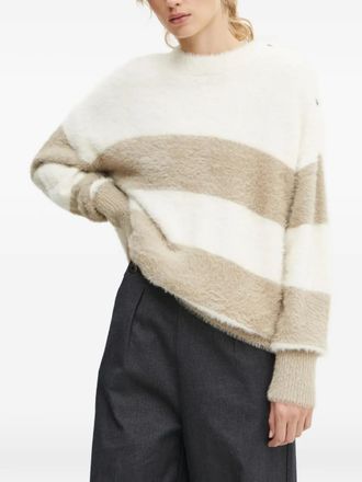 G-Star striped round-neck sweater - Wit