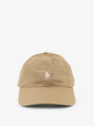 Ralph Lauren Cappello in lino con logo ricamato frontale - POLO RALPH LAUREN - gender_Man