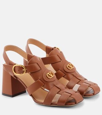 Valentino Garavani VLogo Signature 75 leather fisherman sandals