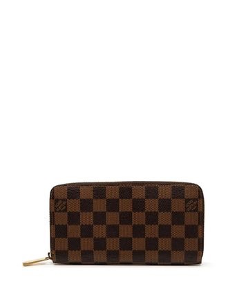 Louis Vuitton Portafoglio in tela Damier Ebène con zip 2012 - Marrone