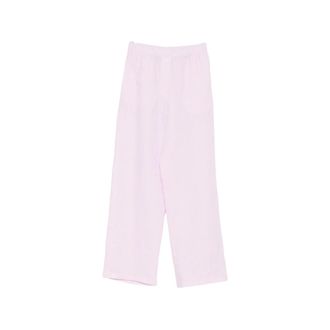 Riviera & Bar Wide Trousers, female, Pink, Size: M Elasticated-Waistband Pants