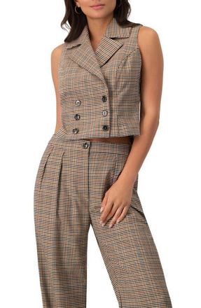 Ivonne Short Double-Breasted Vest in Multicolor at Nordstrom, Size 12