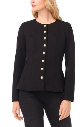 CeCe by Cynthia Steffe Shaped Jacket in Rich Black at Nordstrom Rack, Size 10