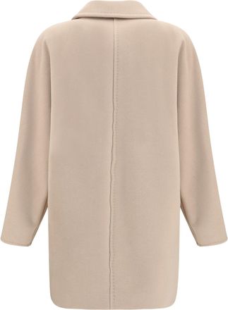 Max Mara Womens Rebus Double-Breasted Jacket Avena