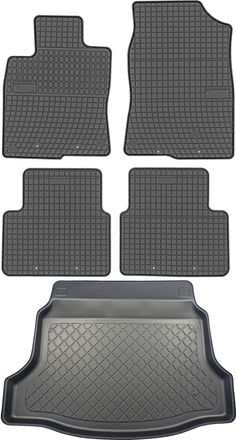 OEM Juego De Alfombrillas De Goma Para Coche Y Alfombrilla Para Maletero Para Honda Civic X Hatchback Desde Marzo De 2017
