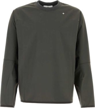 Stone Island Dark Grey Stretch Nylon Sweatshirt